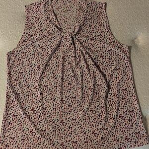 Polka Dot Sleeveless Top